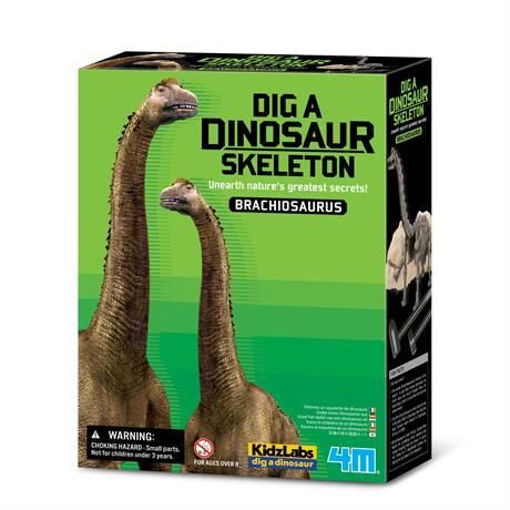 Набір для розкопок 4M Скелет брахіозавра (розкопки динозавра іграшка) (00-03237) набір для дослідів 00-03237 фото