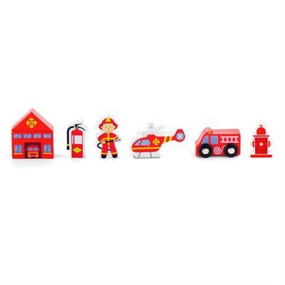 Набір до залізниці (залізної дороги) Viga Toys Пожежна станція (50815) 50815 фото