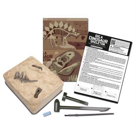 Набор для раскопок 4M Скелет стегозавра (раскопки динозавра игрушка) (00-03229) набор для опытов 00-03229 фото