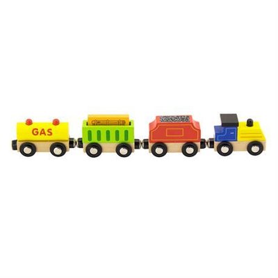 Набір для залізниці Viga Toys Вантажний потяг з пальним (50820) 50820 фото