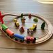Игрушечная детская железная дорога Viga Toys деревянная 39 деталей (50266) 50266 фото 5