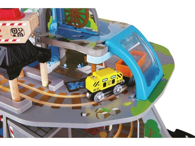 Залізниця Hape Багаторівнева гірська шахта з аксесуарами (E3753) іграшкова (дитяча залізна дорога) E3753 фото