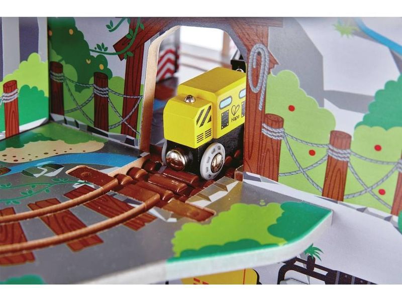 Железная дорога Hape Многоуровневая горная шахта с аксессуарами (E3753) детская игрушечная E3753 фото