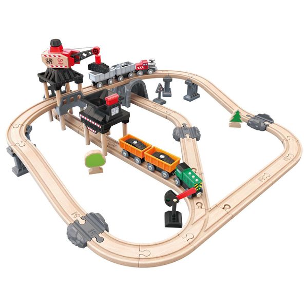 Залізниця Hape Гірський навантажувач 64 деталі (E3756) (іграшкова дитяча залізна дорога) E3756 фото