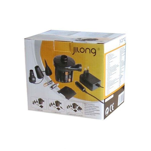 Насос електричний Jilong 29P312-2 для надувних виробів, працює від мережі 220 В, батарейок і від прикурювача 29P312-2 фото