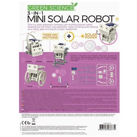 Науковий набір 4M Робот на сонячній батареї 3-в-1 (00-03377) 00-03377 фото